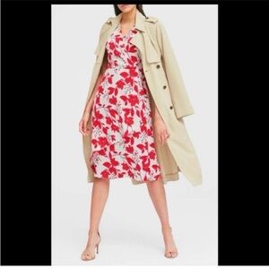 BANANA REPUBLIC Floral Print Midi Dress